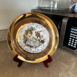 22k Gold Decorative Plate
